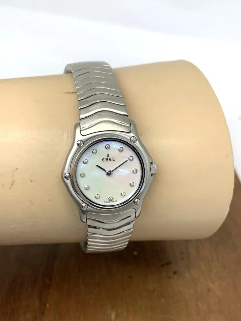 Ebel Women's Watch Swiss Quartz Mother of Pearl Diamond Stainless Steel 23mm